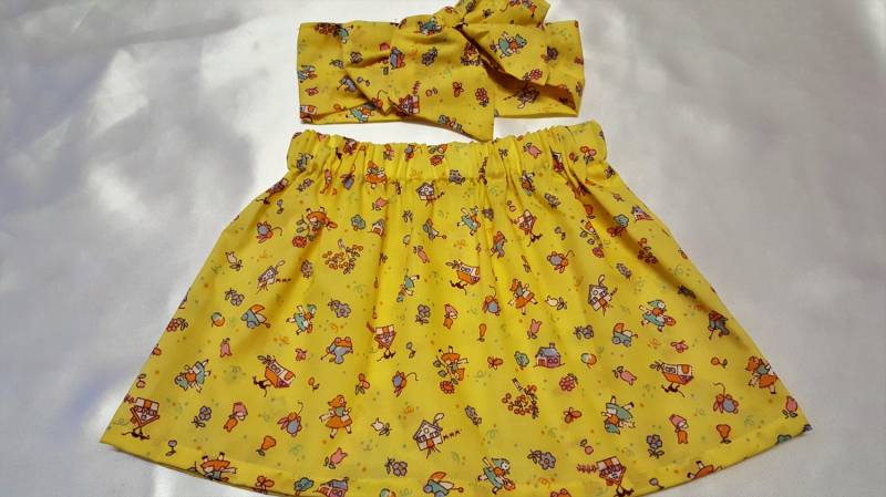 Baby Rock Und Kopftuch Niedlichen Set Mädchenbekleidung Neue von WeeTartanThreads