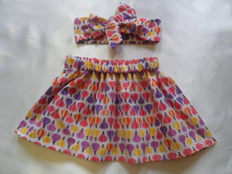 Babyrock Und Headwrap Niedlich Baby Set Luftballon Print Mädchen Kleidung Neu von WeeTartanThreads