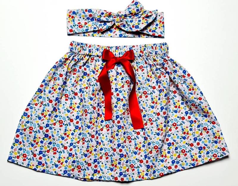 Babys Rock Und Headwrap Süße Baby Set Floral Print Girls Kleidung Neu von WeeTartanThreads