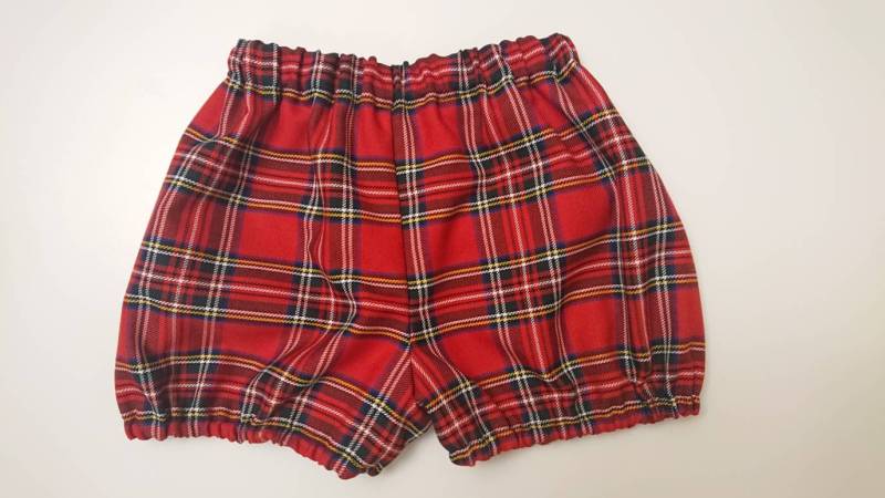 Jungen Handgemachte Tartan Print Bloomer Niedlichen Baby Set Für Oder Kleidung Mädchen Winter Weihnachten Outfit Neu von WeeTartanThreads