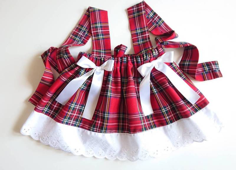 Royal Scottish Stewart Rock Süßes Baby Set Tartan Print Mädchen Kleidung Neu von WeeTartanThreads