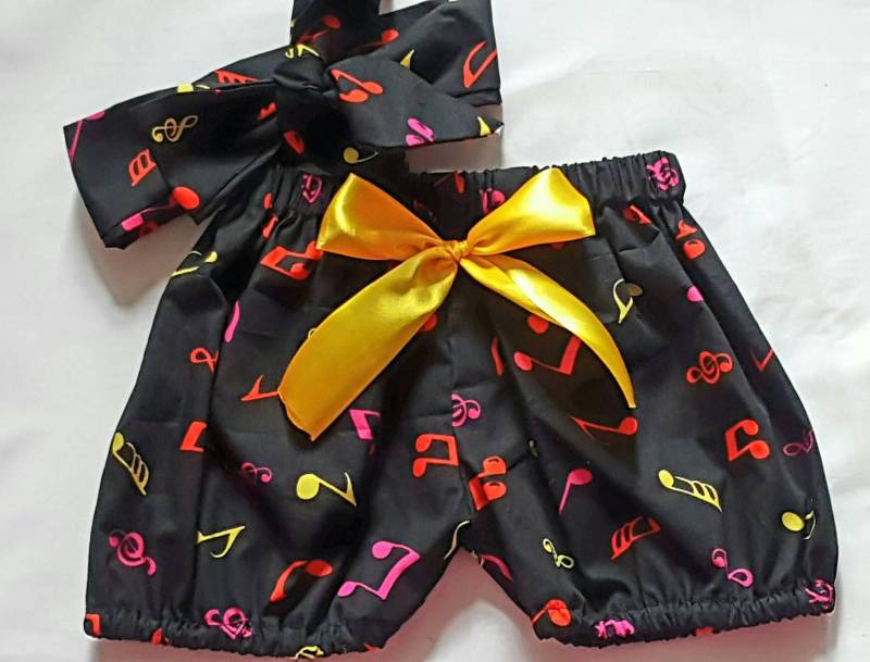 Schöne Sommer Baumwolle Baby Mädchen's Pumphose Und Headwrap Cute Set Mädchen Kleidung Frühling Outfit Neu von WeeTartanThreads