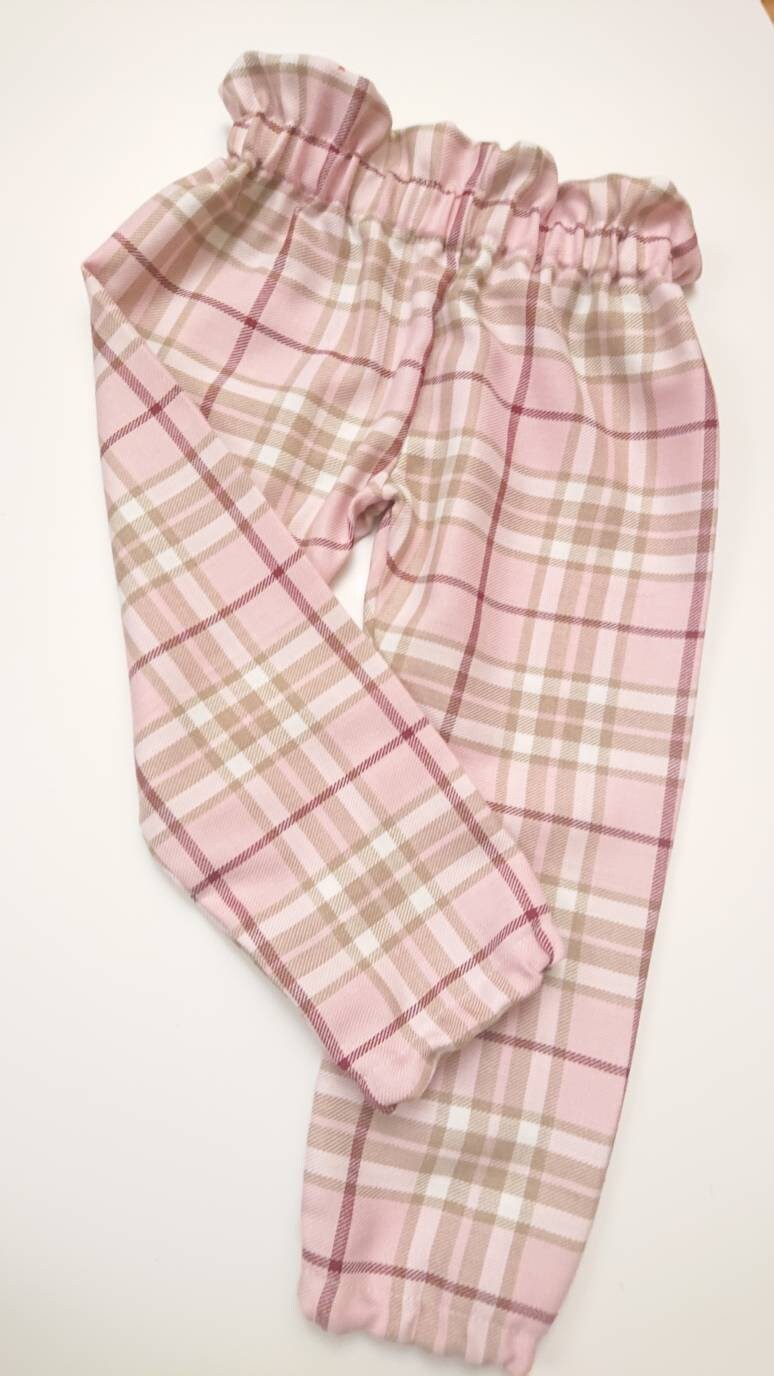 Schöne Tartan Druck Baby Mädchen Hose Cute Set Kleidung Winter Outfit Neu von WeeTartanThreads