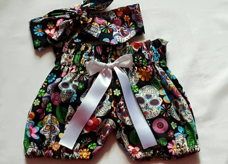 Wunderschöner Sommer Baumwolle Baby Es Girl Bloomer Und Headwrap Cute Set Mädchen Kleidung Frühling Outfit Neu von WeeTartanThreads