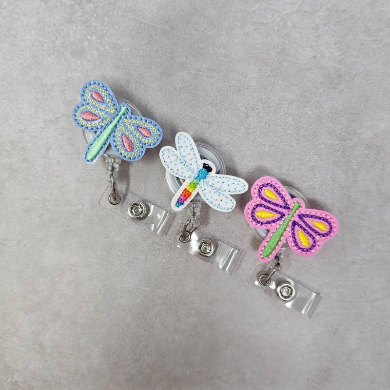 Libelle Versenkbarer Ausweishalter, Ausweis Reel, Krankenschwester Halter, Lehrer Halter von WeeWhaleBoutique