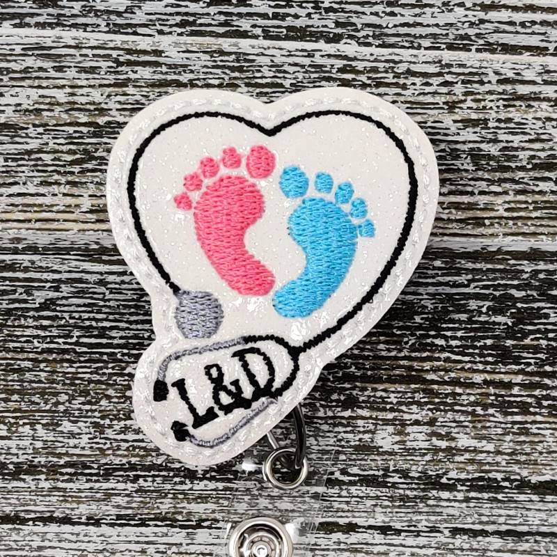 Weißer Glitzer Vinyl Arbeits Und Lieferung Ausweishalter, Ausweisrolle von WeeWhaleBoutique