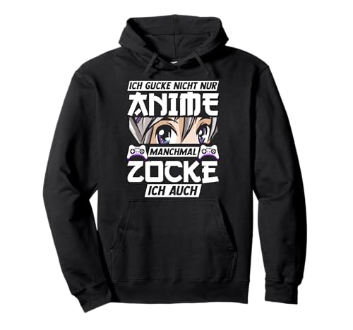 Anime Gamer Zocker Spruch Weeb Kawaii Anime Girl Otaku Pullover Hoodie von Weeb Deko Anime Merch Geschenke Otaku Kleidung