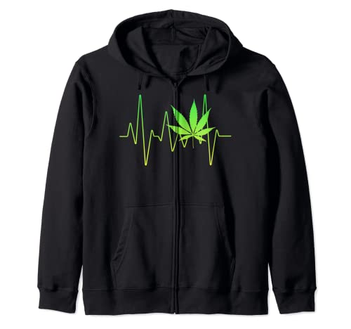 Weed Shirts für Damen und Herren – Marihuana Geschenke EKG Herzschlag Kapuzenjacke Weed Shirts für Damen und Herren – Marihuana Geschenke EKG Herzschlag Kapuzenjacke von Weed Shirts for Men & Women & Marijuana Gifts