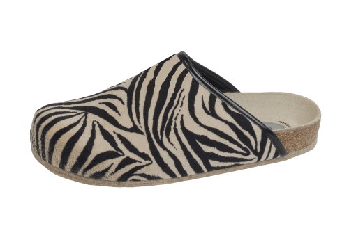 Bio-Hausschuh-Pantoffel Animal Zebra Gr. 46 von Weeger