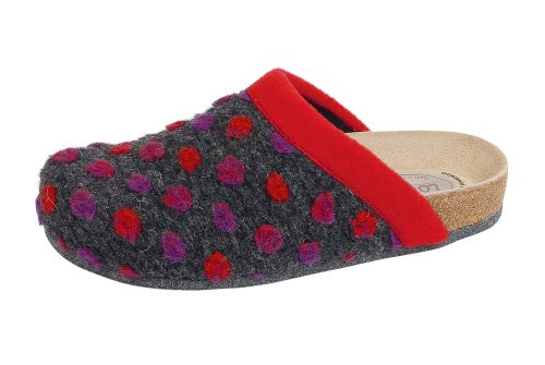 Weeger Bio-Hausschuh-Pantoffel Punto rot Gr. 37 von Weeger