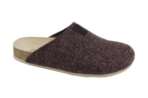 Bio-Hausschuh-Pantoffel Tweed braun Gr. 36 von Weeger