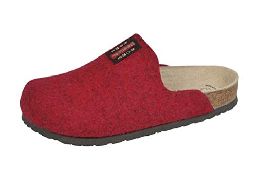 Weeger Bio-Hausschuh-Pantoffel rot Gr. 41 von Weeger