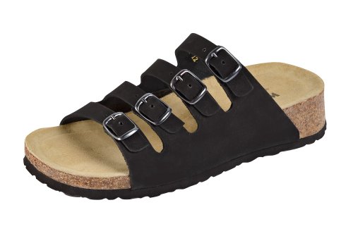 Weeger-Bio-Keil-Pantolette schwarz met. Gr. 42 von Weeger