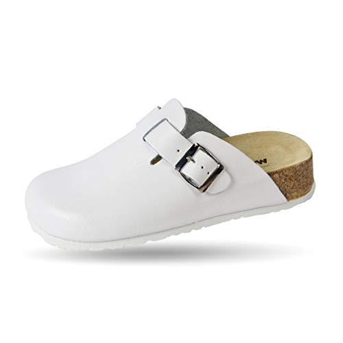Weeger-Clog mit Keilsohle Weiss Gr. 40 von Weeger