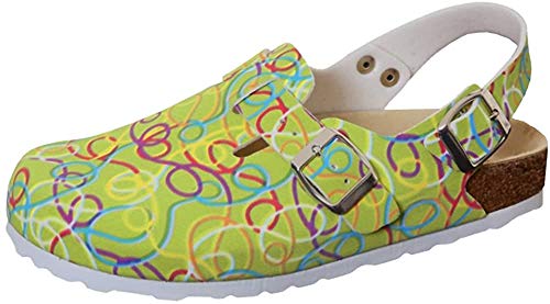 Weeger-Clogs m.Fersenriemen grünGraffiti 42 von Weeger