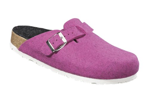 Wörishofer Weeger-Hausschuh-Clog Fuchsia Gr. 40 von Weeger