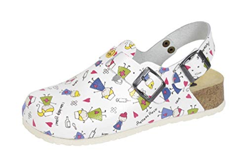 Weeger-ESD Antistatik Clog m. Keilsohle weiß/Schwester Gr. 39 von Weeger