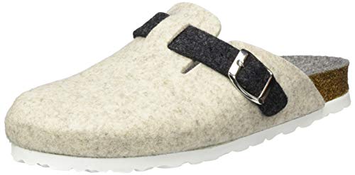 Wörishofener Fußform Weeger-Hausschuh-Clog beige Gr. 37 von Weeger