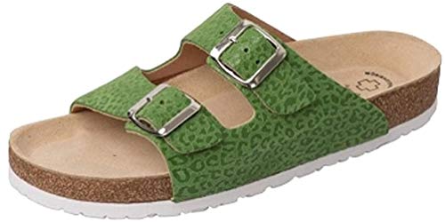 Wörishofer Weeger-Bio-Pantolette grün Leo Gr. 40 von Weeger