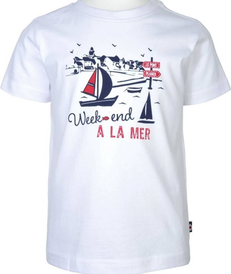 Week-end a la Mer T-Shirt Trankil (1-tlg) T-Shirt Trankil – Weiß mit Segelboot-Print – Kinder von Week-end a la Mer