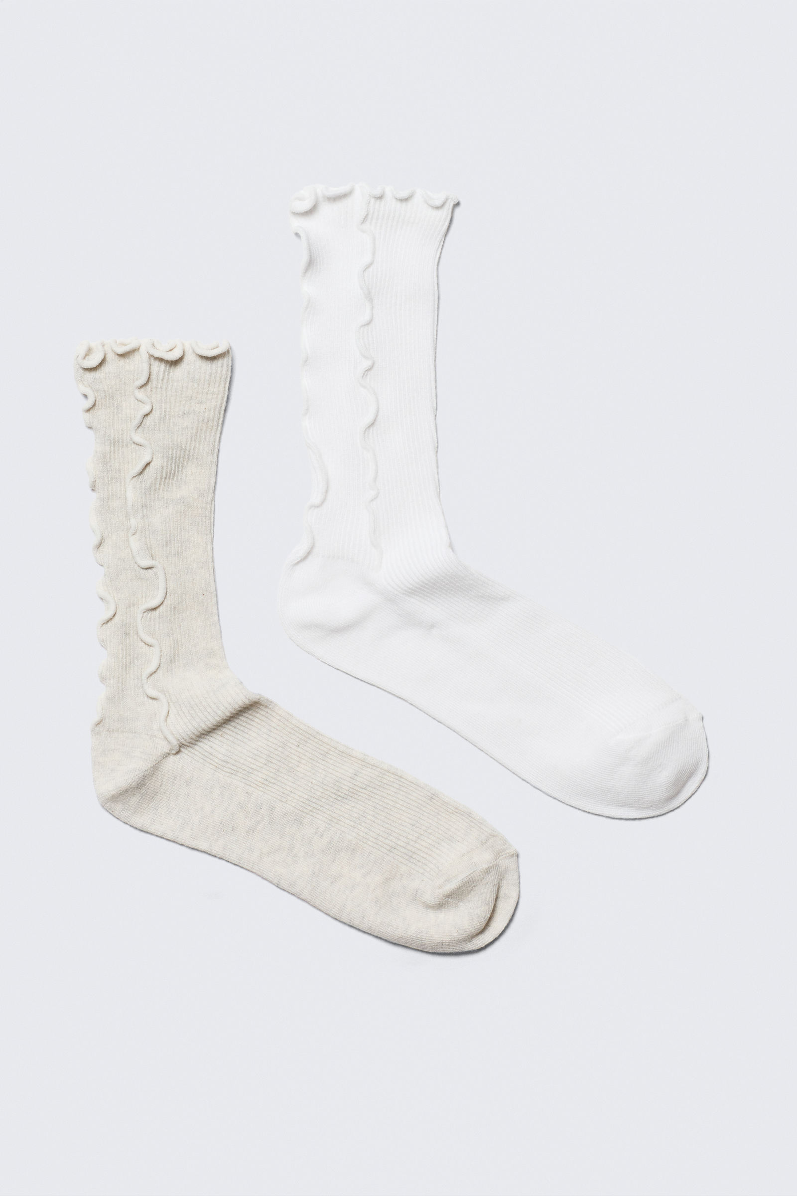 2-pack Reverse Crew Socks von Weekday