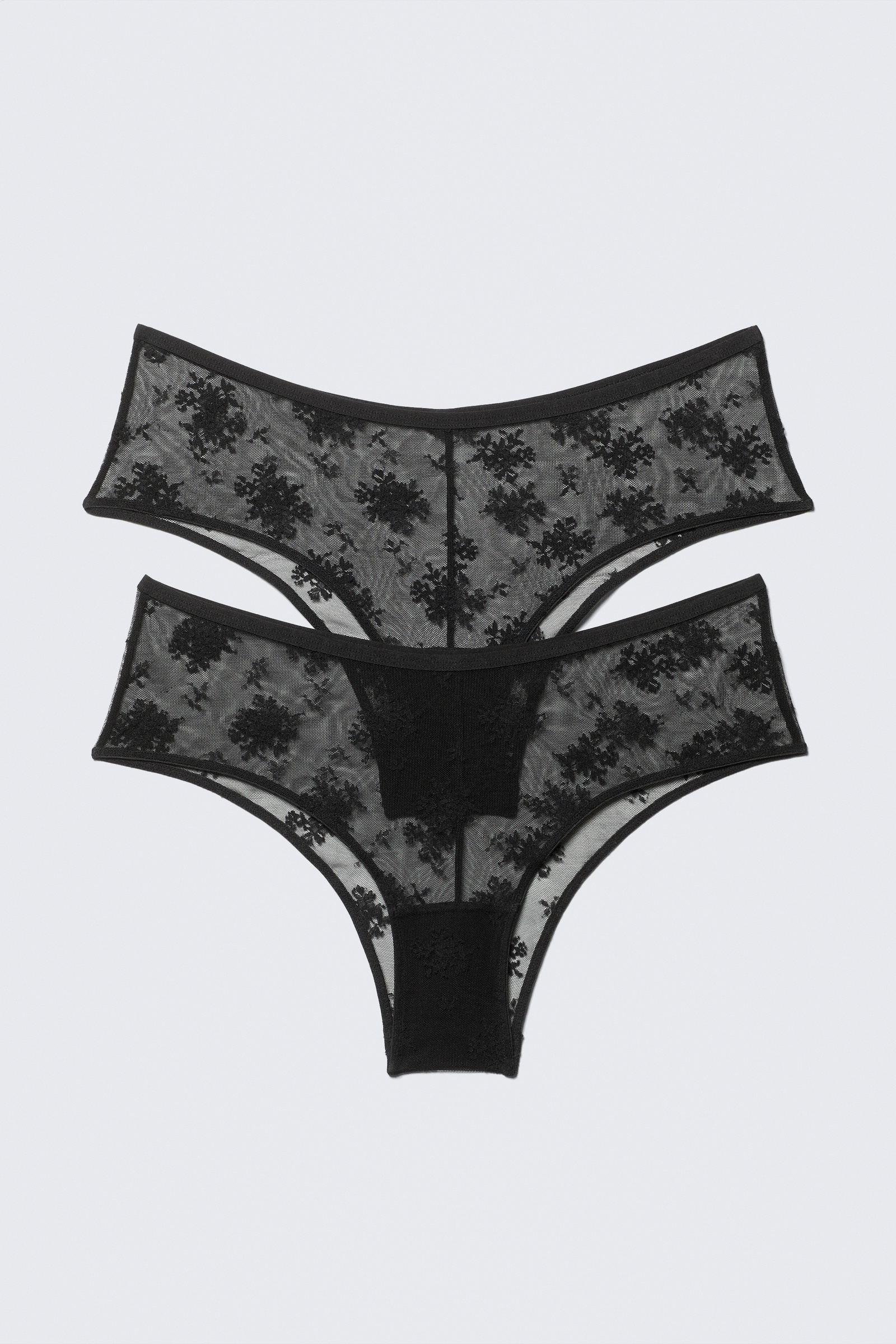 2-pack Sheer Lace Hipster Briefs von Weekday