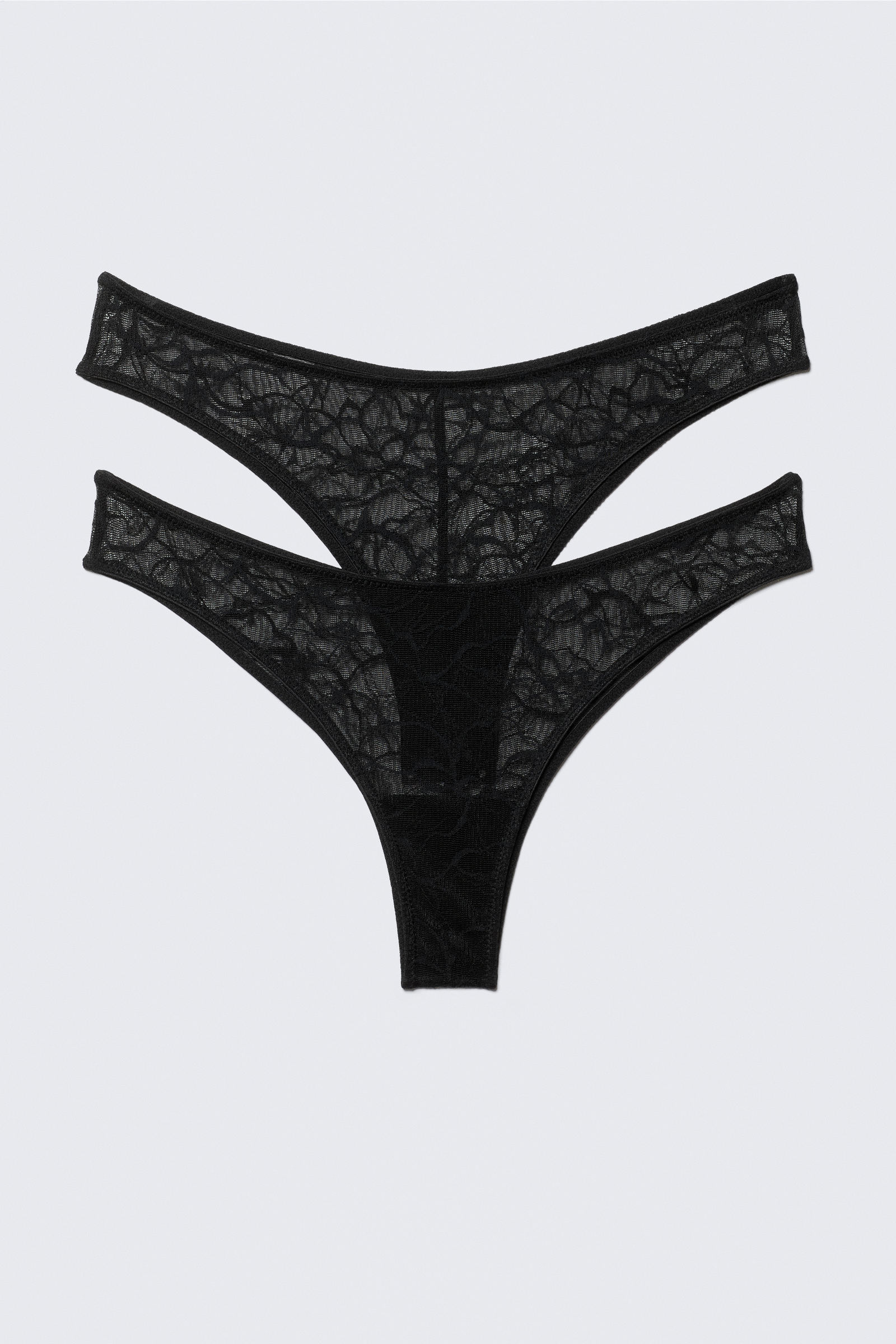 2-pack Swirly Lace Brazilian Briefs von Weekday