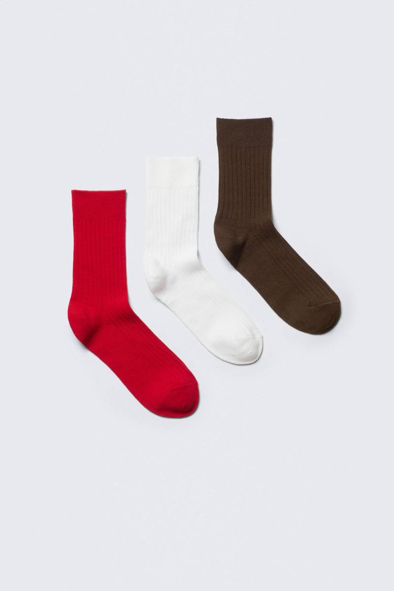 3-pack Selma Socks von Weekday
