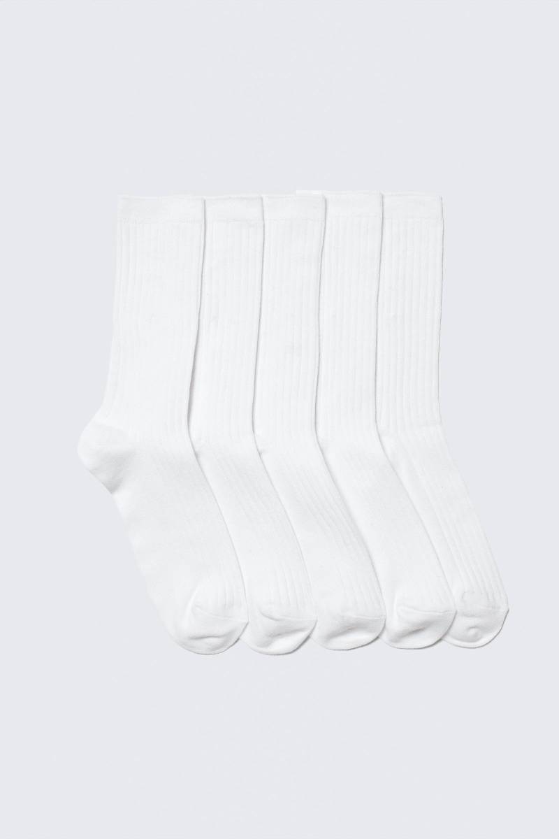 5-pack Rib Socks von Weekday