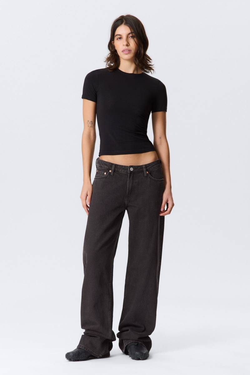 Ample Low Rise Loose Wide Leg Jeans von Weekday