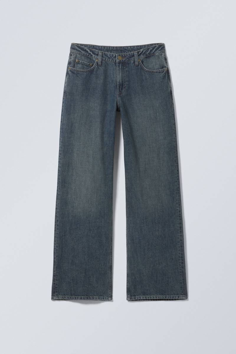 Ample Low Rise Loose Wide Leg Jeans von Weekday