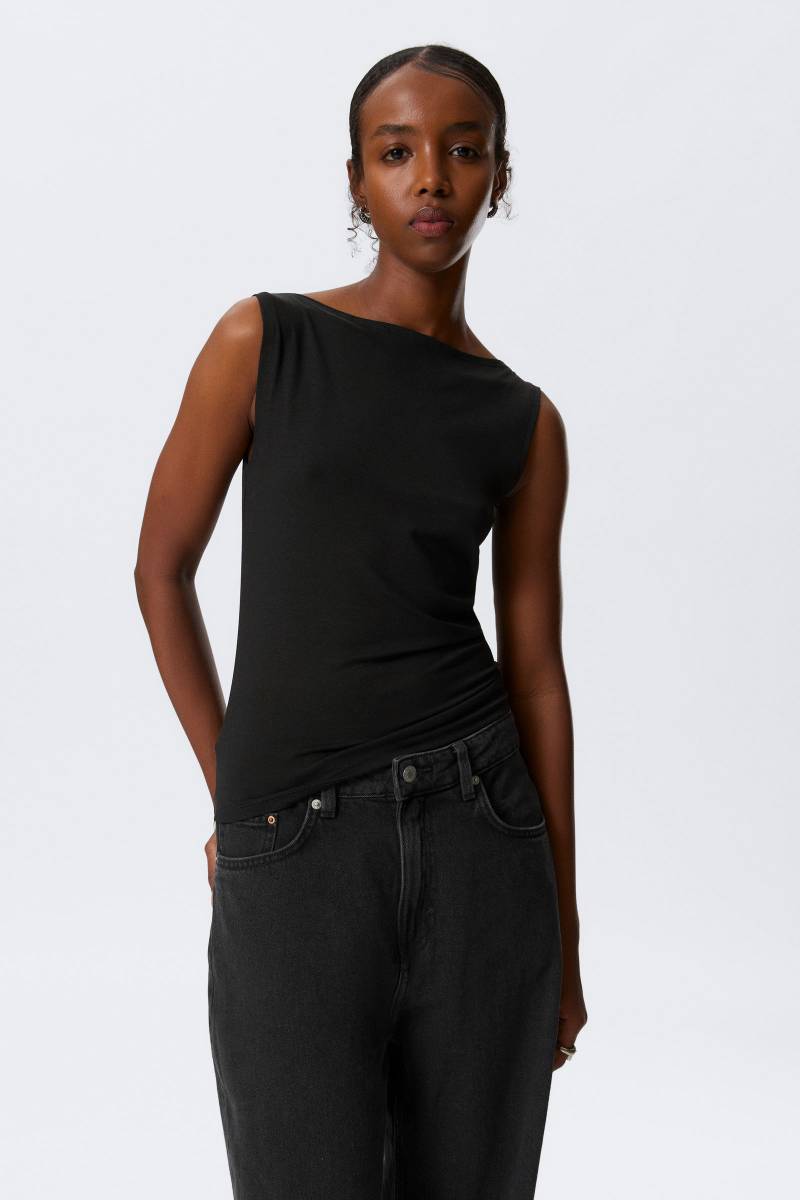 Annie Soft Sleeveless Boat-Neck Top von Weekday