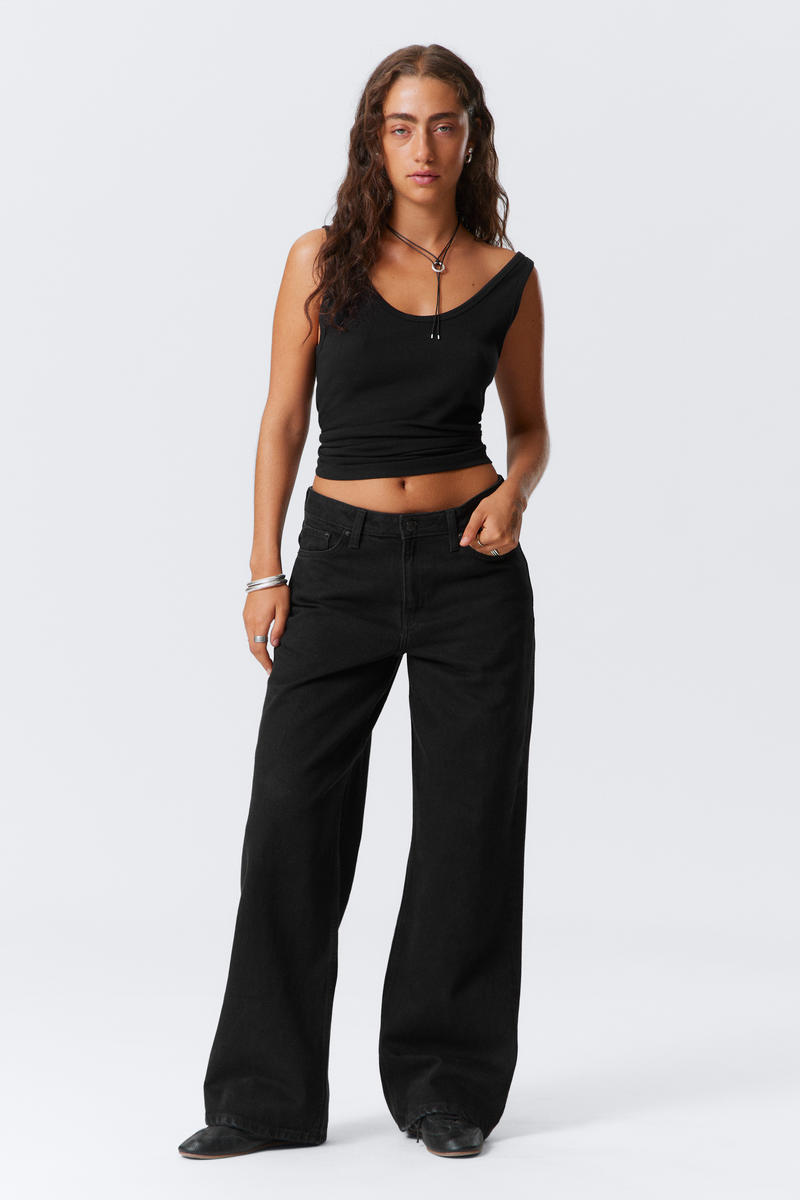 Area Mid Rise Loose Wide Leg Jeans von Weekday