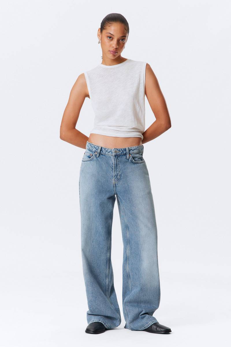 Area Mid Rise Loose Wide Leg Jeans von Weekday