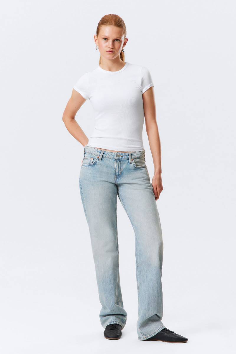 Arrow Low Rise Regular Straight Leg Jeans von Weekday