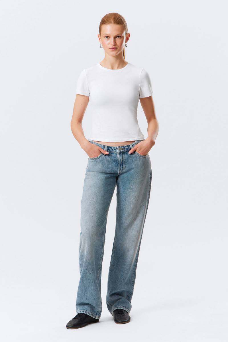 Arrow Low Rise Regular Straight Leg Jeans von Weekday