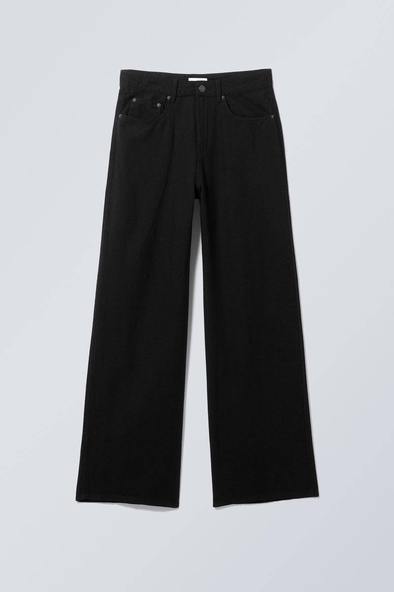 Astro Baggy Linen Blend Trousers von Weekday