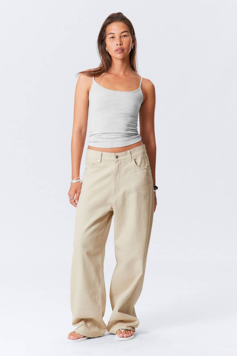 Astro Baggy Linen Blend Trousers von Weekday