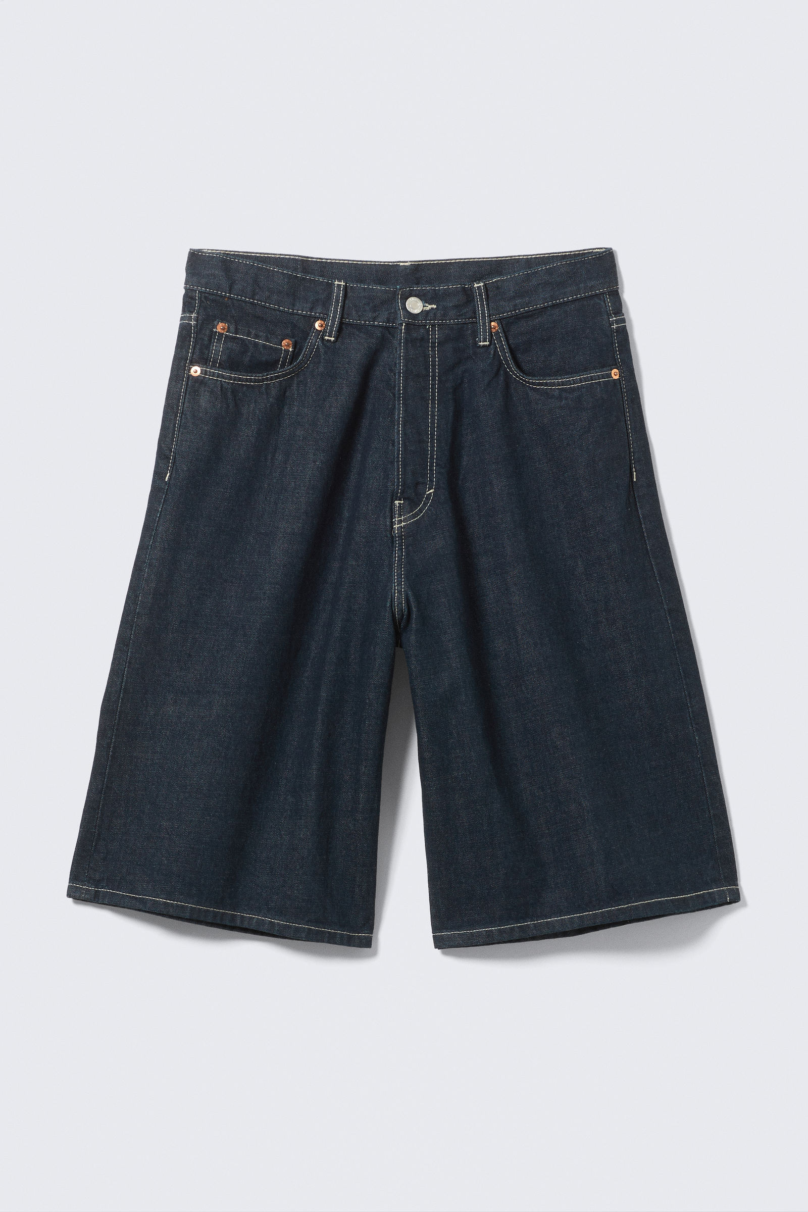 Astro Denim Loose Baggy Shorts von Weekday