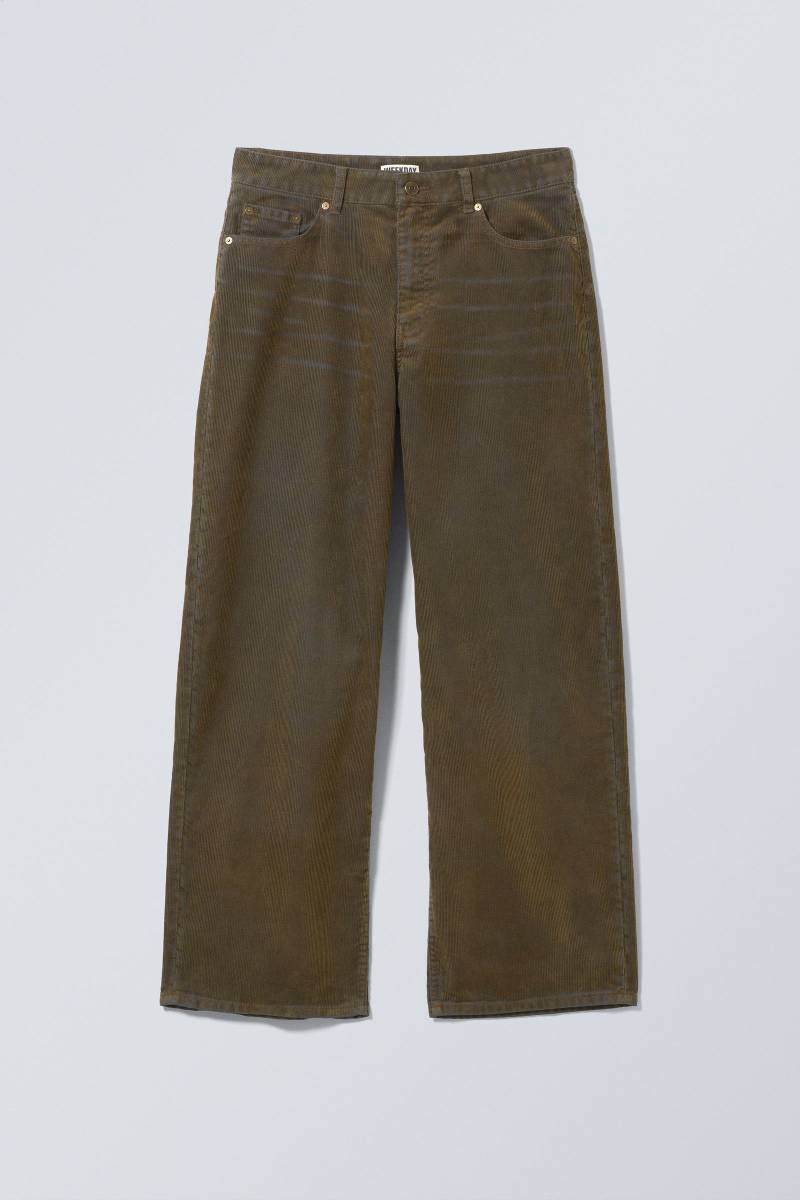 Astro Loose Baggy 2-Tone Corduroy Trousers von Weekday