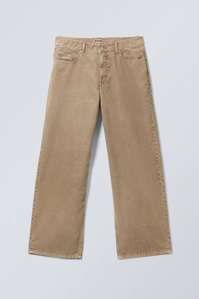 Astro Loose Baggy Corduroy Trousers von Weekday