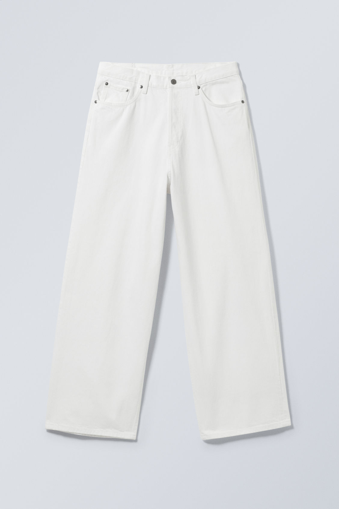 Astro Loose Baggy Jeans - White von Weekday