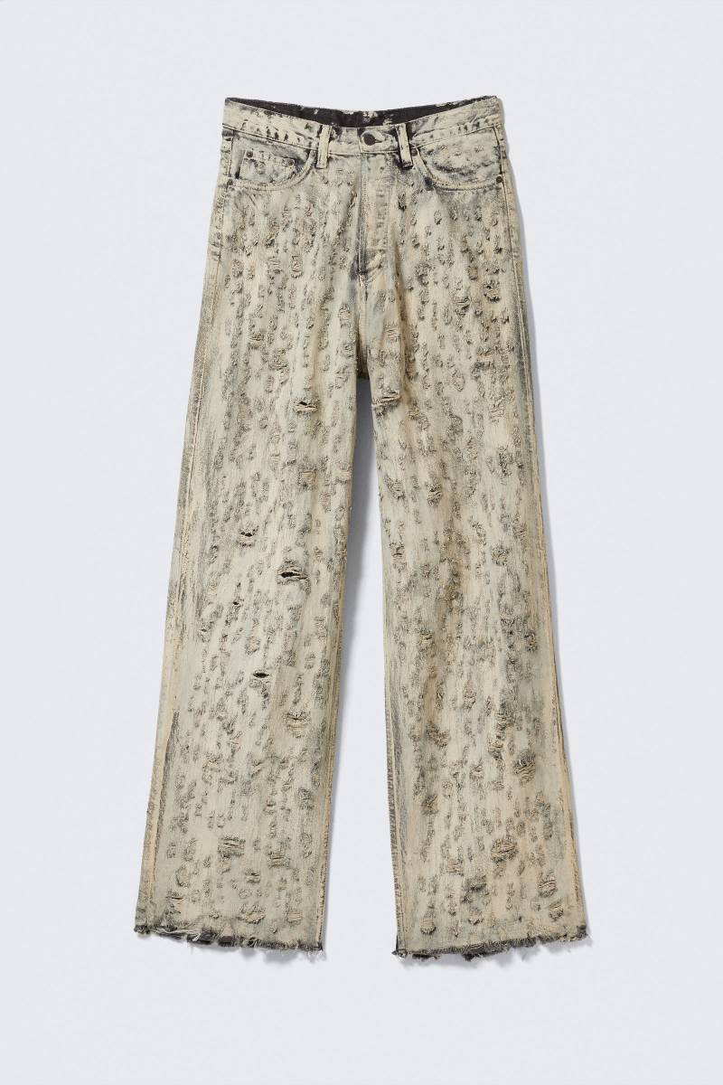 Astro Loose Baggy Leg Distressed Jeans von Weekday
