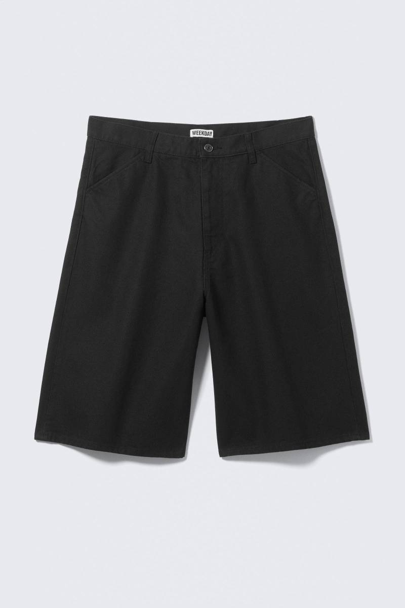 Astro Loose Baggy Linen-Blend Shorts von Weekday