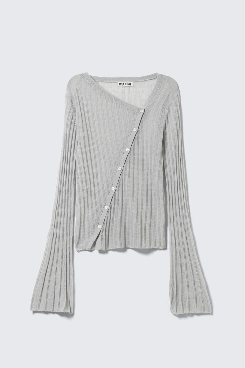 Asymmetric Linen Blend Cardigan Asymmetric Linen Blend Cardigan von Weekday