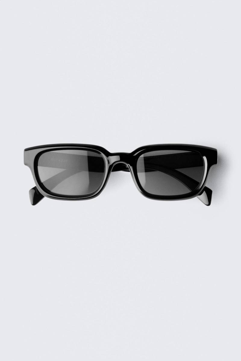 Bold Rectangular Frame Unisex Sunglasses von Weekday