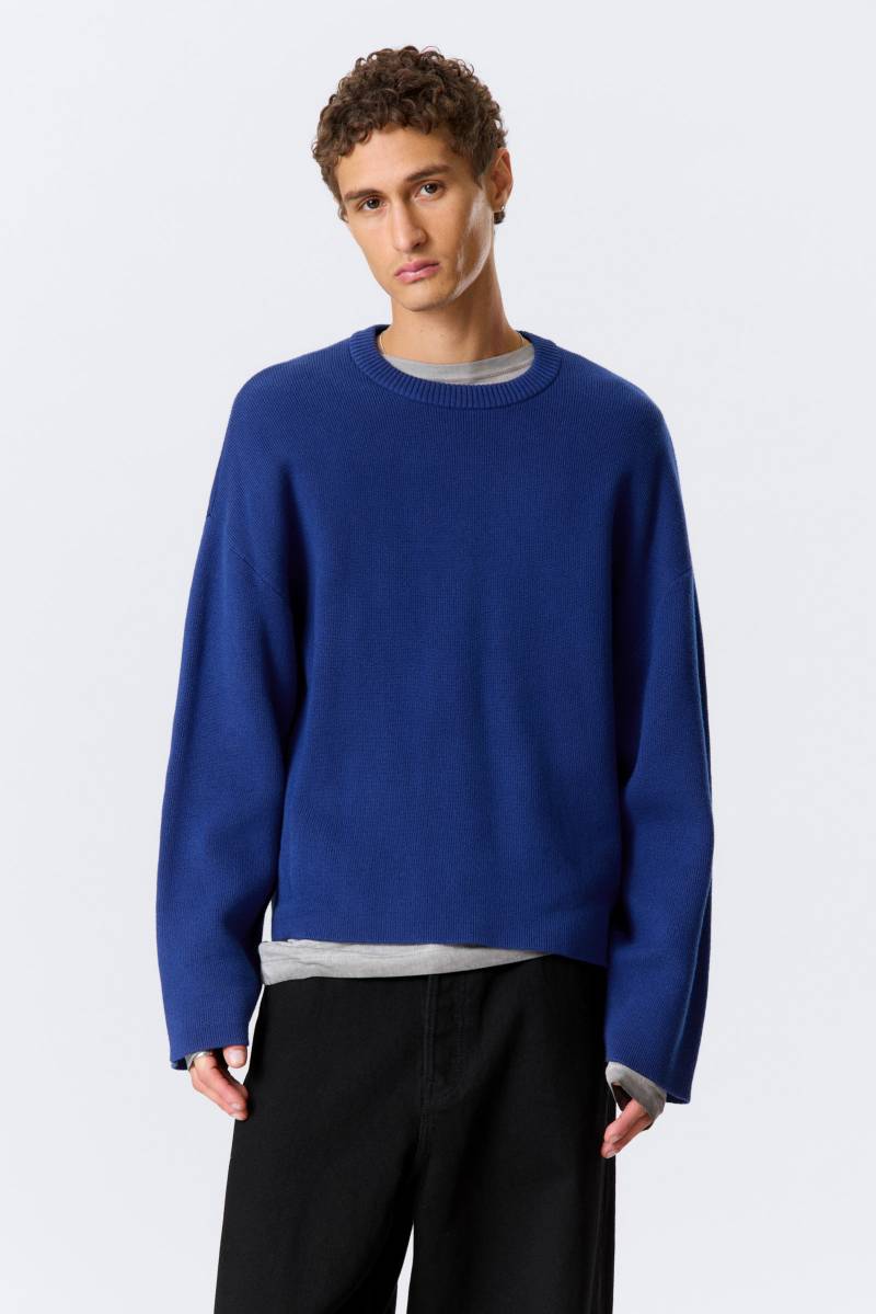 Boxy Knitted Cotton Sweater von Weekday