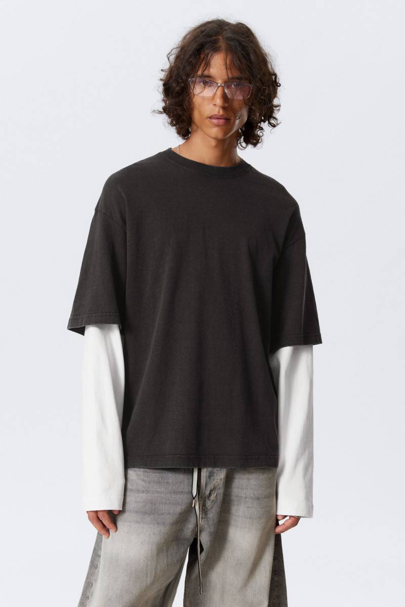 Double-Layered Cotton T-shirt von Weekday