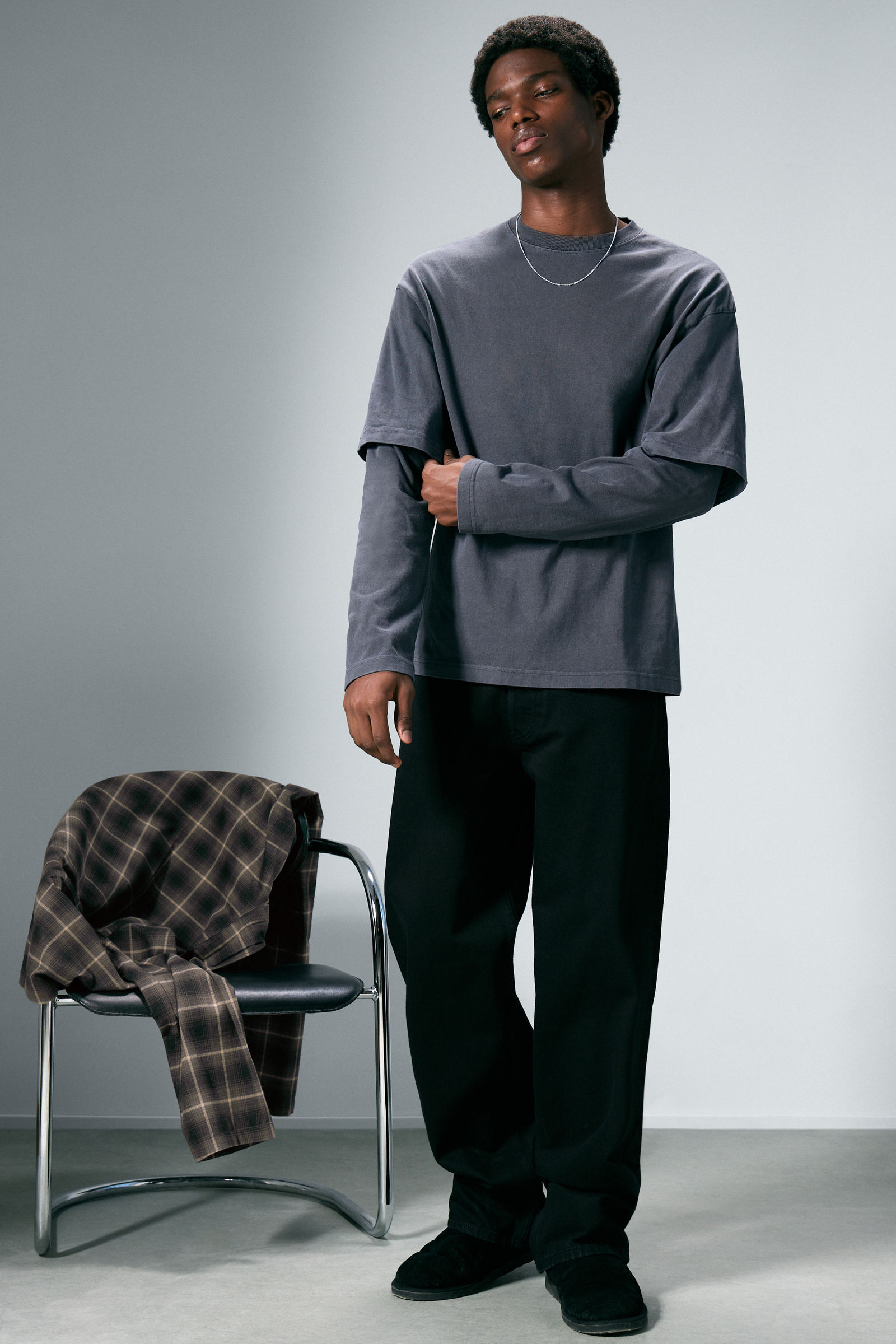 Double-Layered Cotton T-shirt von Weekday