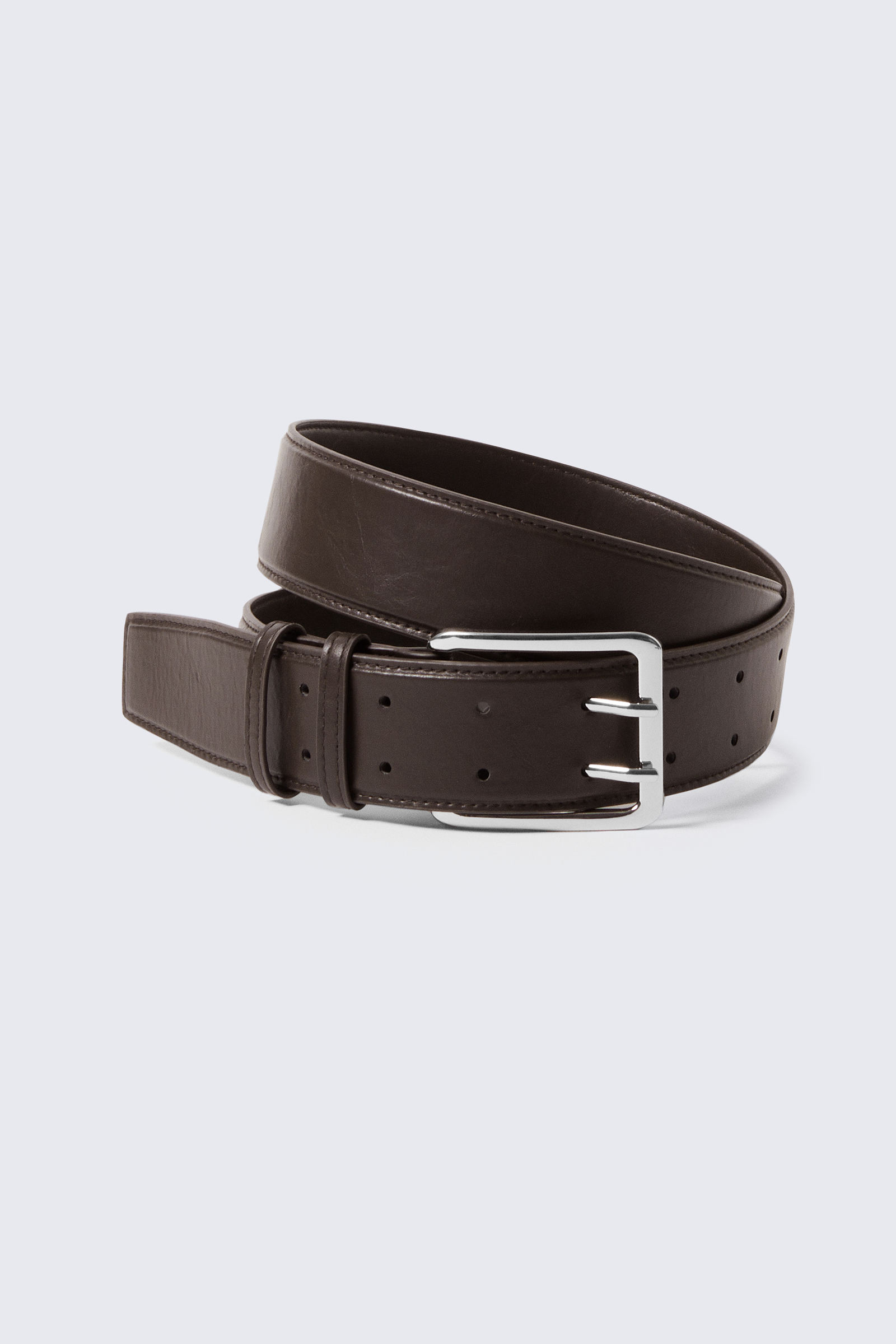 Double Prong Faux Leather Belt von Weekday